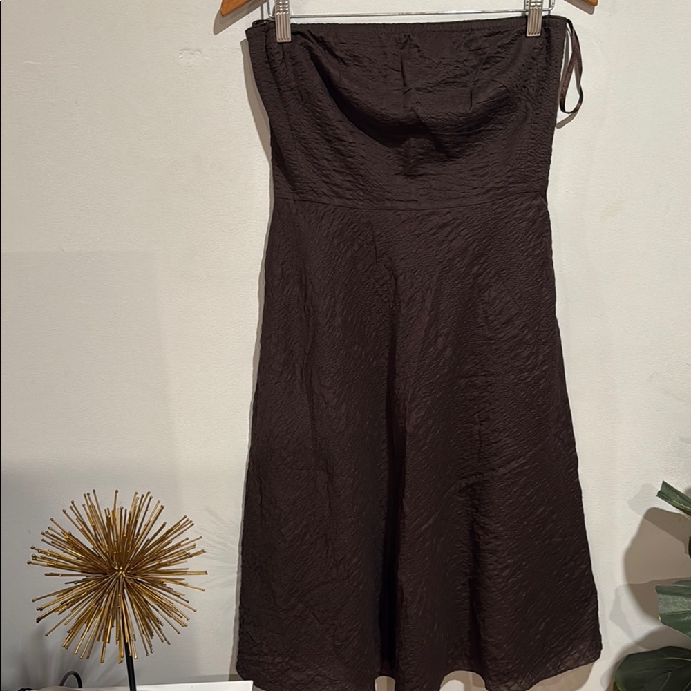 J.Crew Dark Brown Textured Skirt